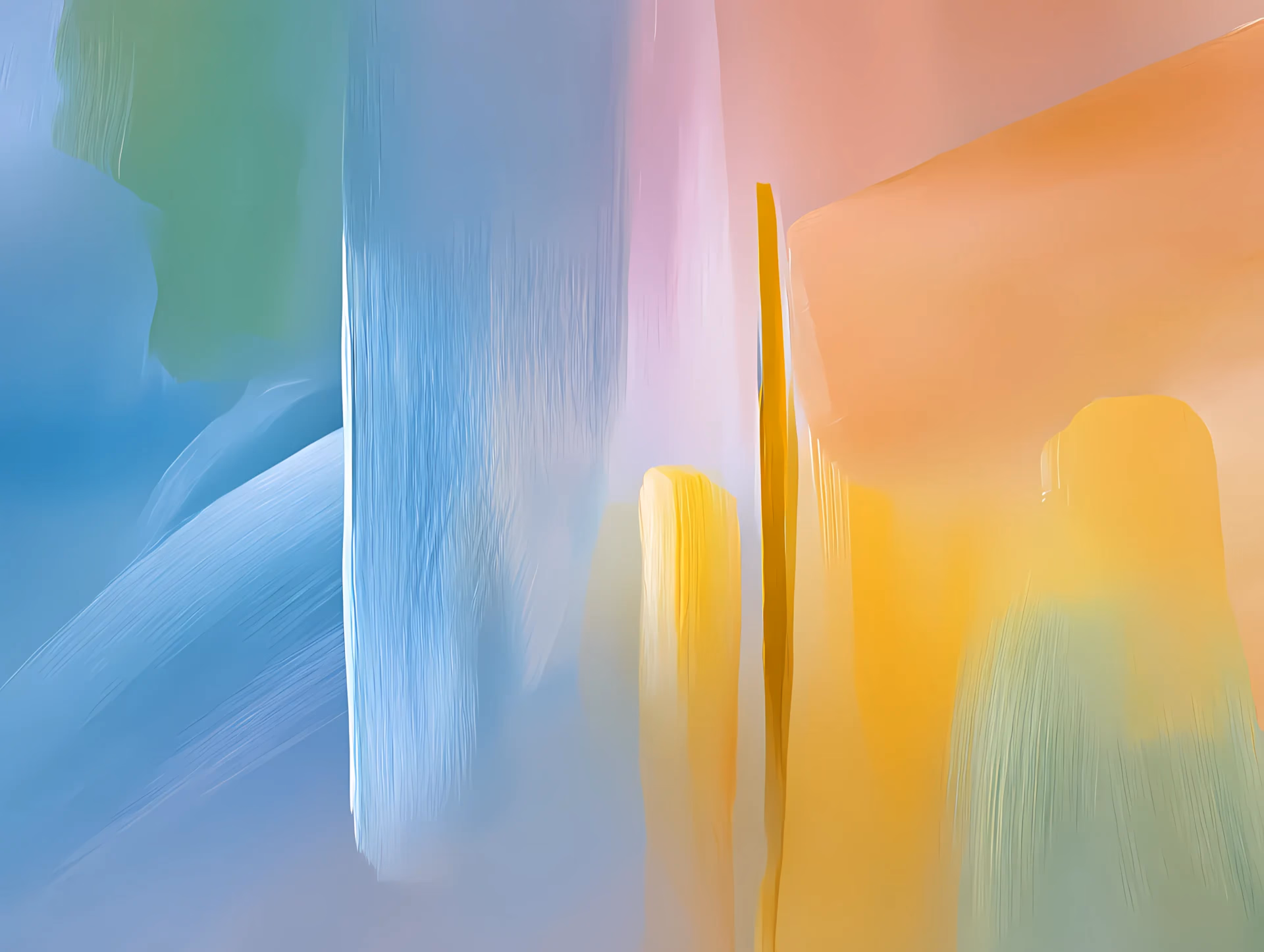 Abstract digital product artwork in GearedApp's brand colours